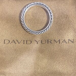David Yurman Silver Twisted Band size 7 1/2